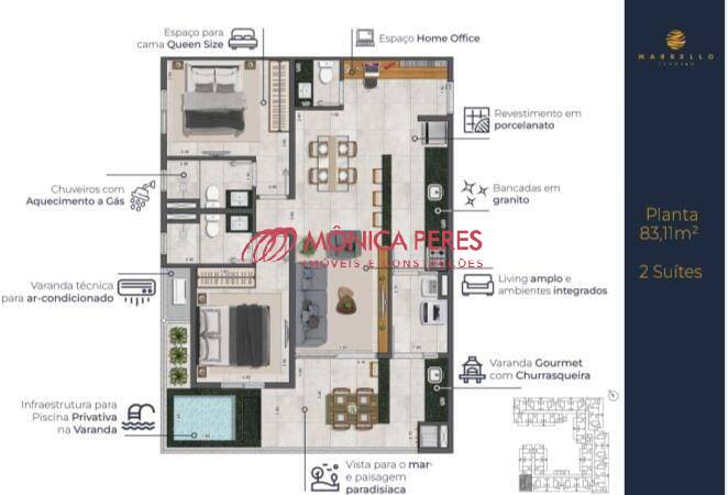 Apartamento à venda com 2 quartos, 70m² - Foto 12