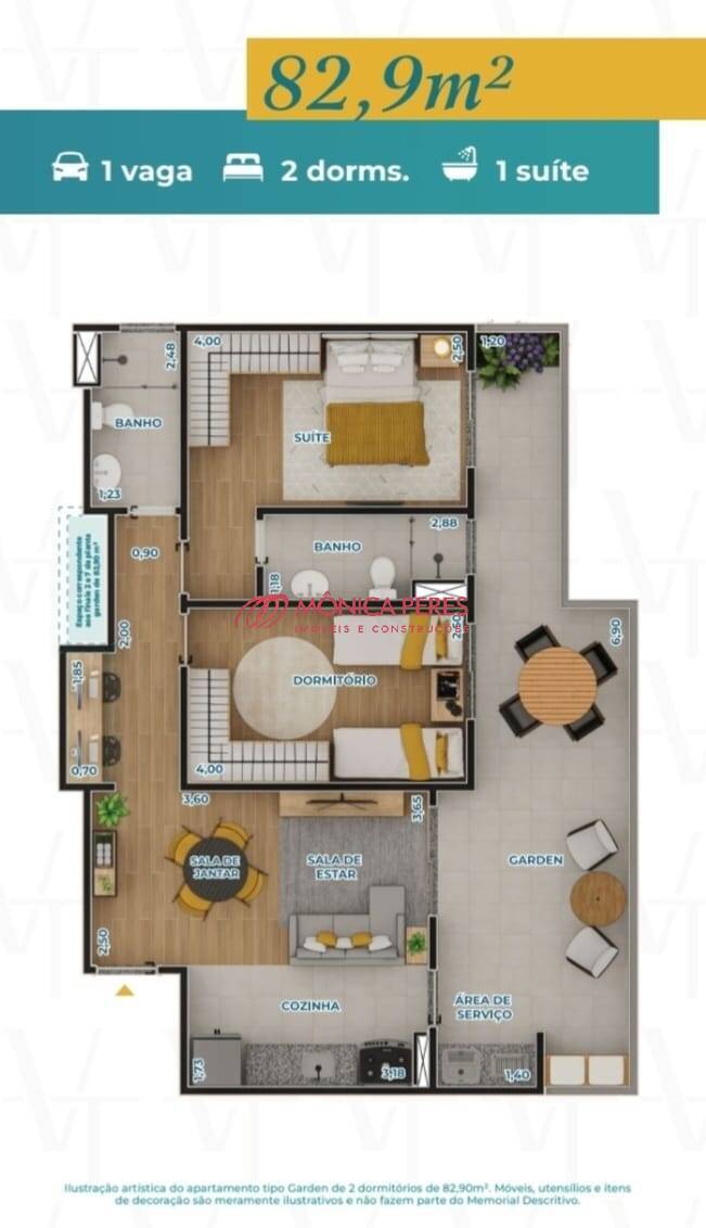 Apartamento à venda com 2 quartos, 66m² - Foto 6